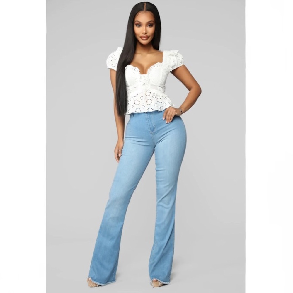 FASHION NOVA High Rise Flare Jeans